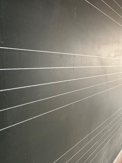 Quadro preto de giz - de música