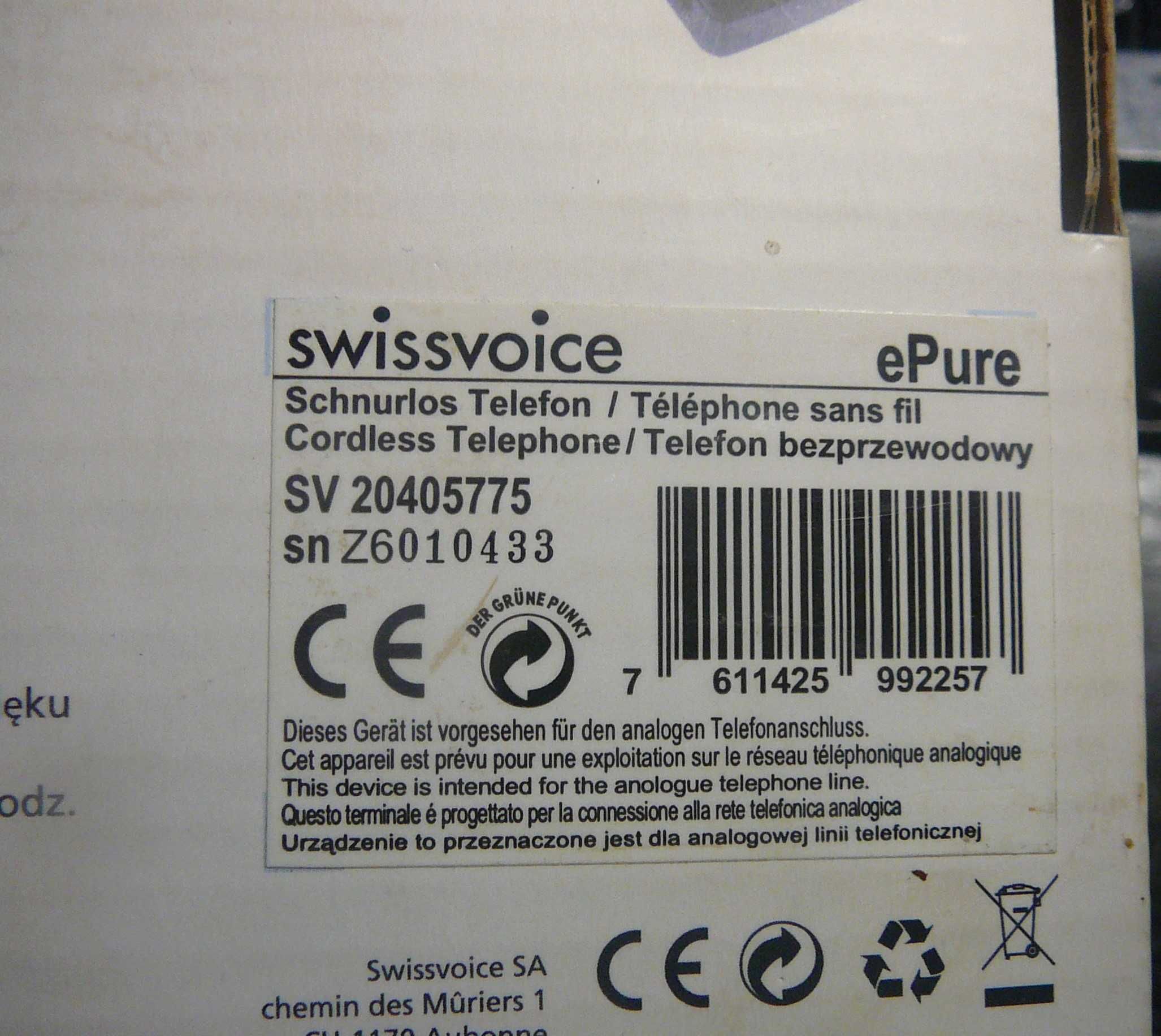 Telefon  Swissvoice ePure (czarny)