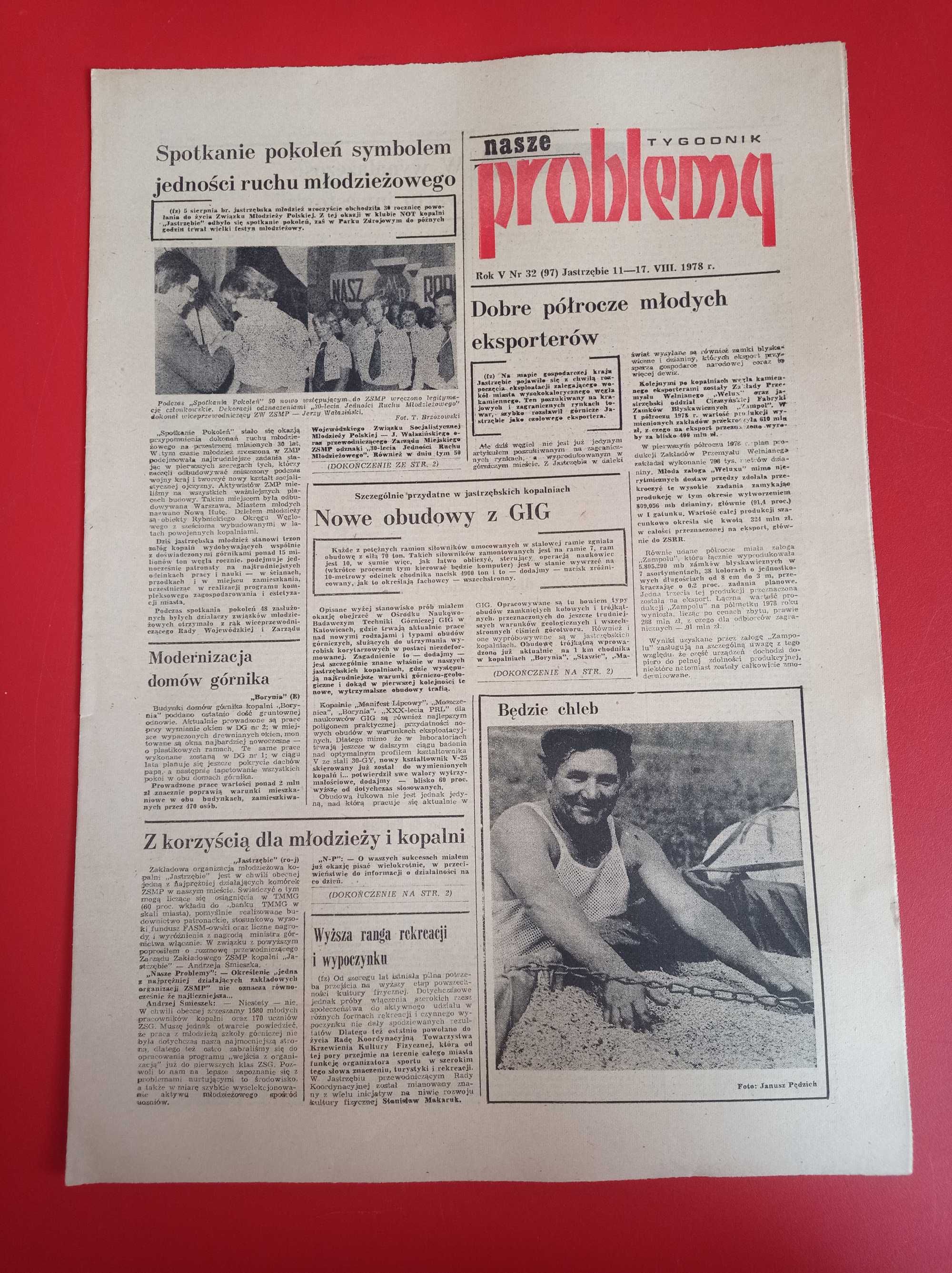 Nasze problemy, Jastrzębie, nr 32, 11-17 sierpnia 1978