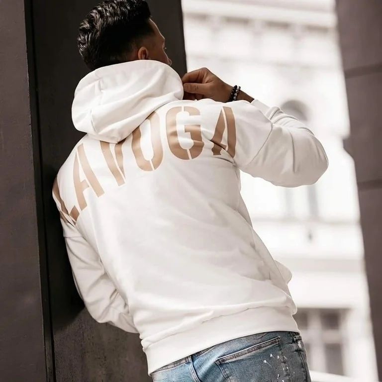 Bluza męska Olavoga Maxim L XL biała beżowa premium