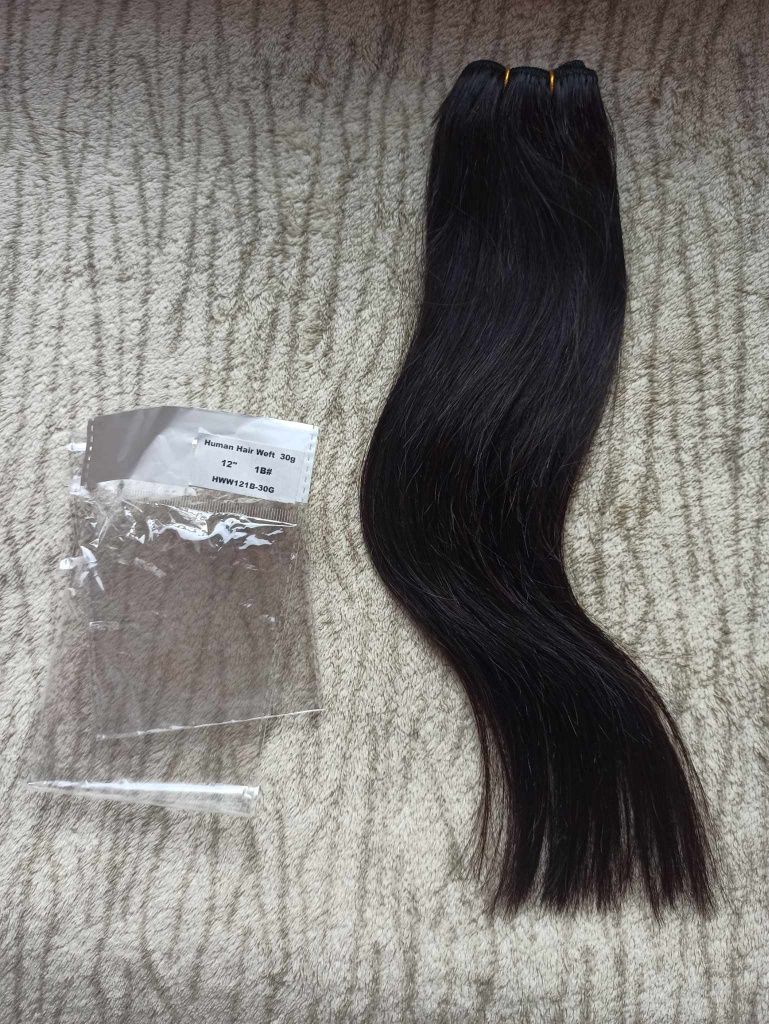 Włosy do przedłużania 30g 30 cm ciemny brąz przedłużanie włosów