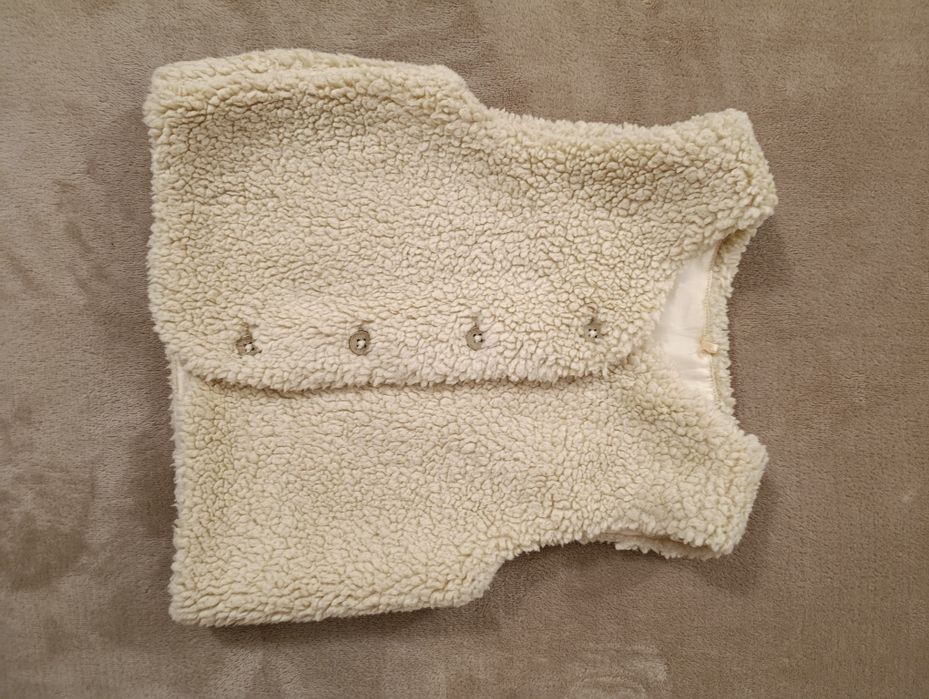 Жилетка меховая под овчину на девочку 3-4 года, George, Великобритания