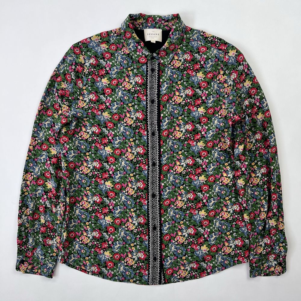 Sezane paris silk shirt шовкова сорочка блузка