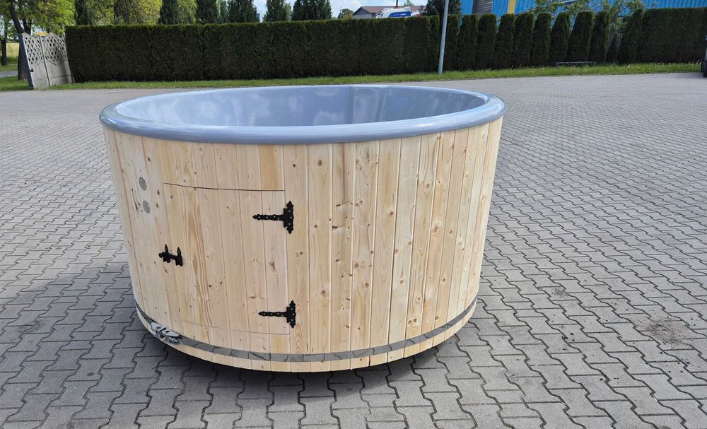 BALIA OGRODOWA z piecem 2m, jakuzzi, gorąca beczka, wanna z masażem