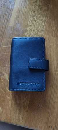 Мужской кожаный кошелёк для карт Запорожсталь
