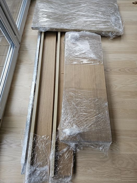 Łóżko MALM 90x200 okleina dębowa