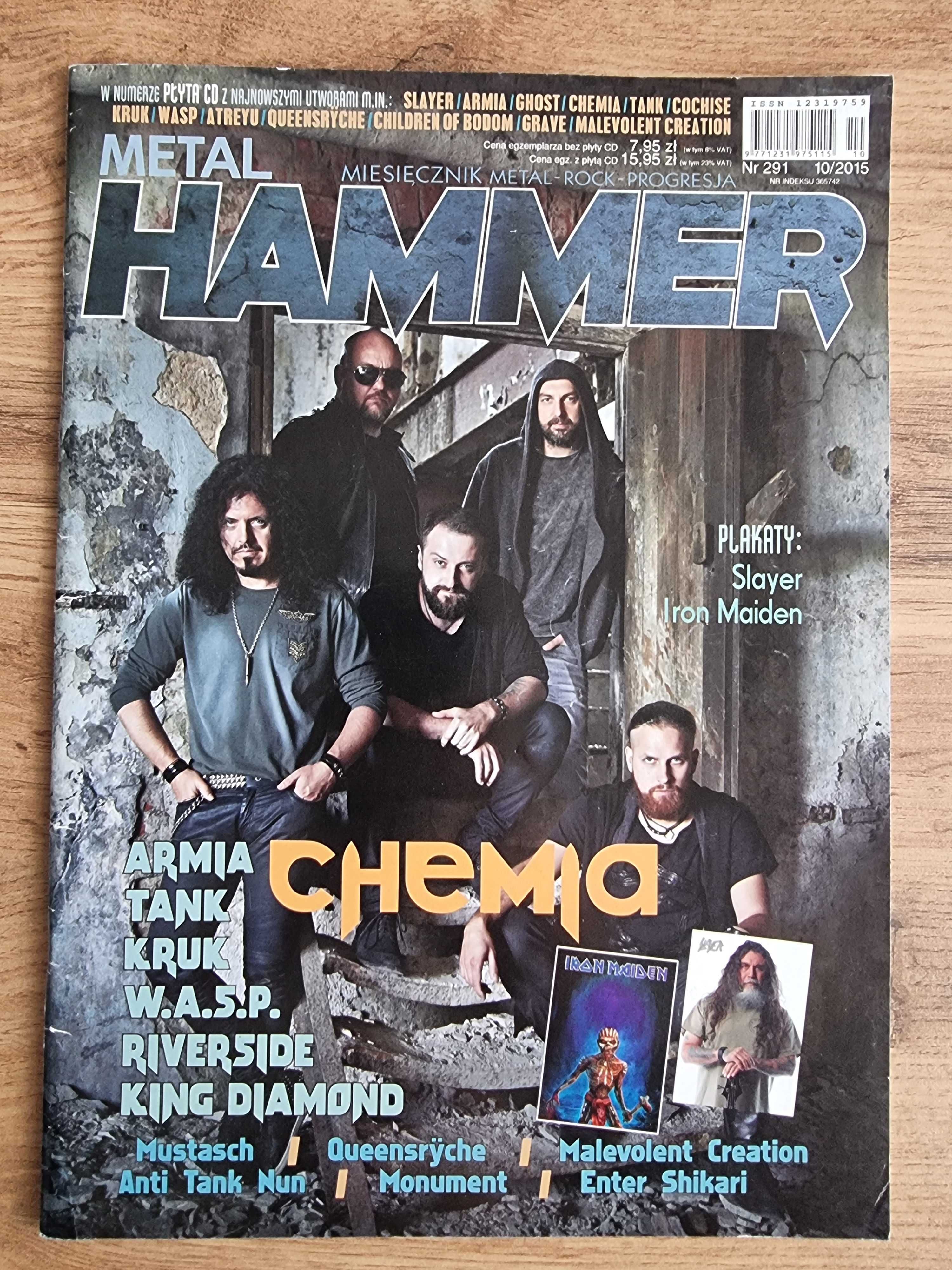 Metal Hammer 2015 - Chemia, Plakaty: Slayer i Iron Maiden