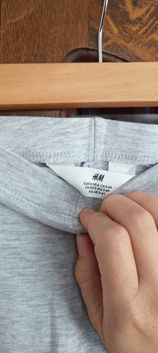 lekko ocieplane leginsy H&M, r. 116