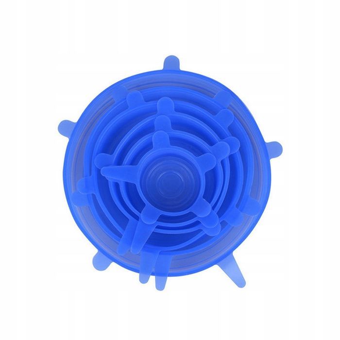 Pokrywki silikonowe uniwersalne do żywności zestaw 6szt