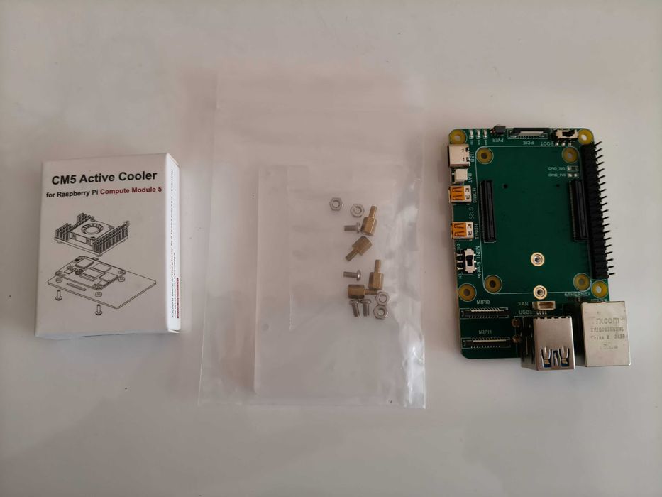 Płytka I/O do Raspberry Pi CM5 (Compute Module) + Chłodzenie