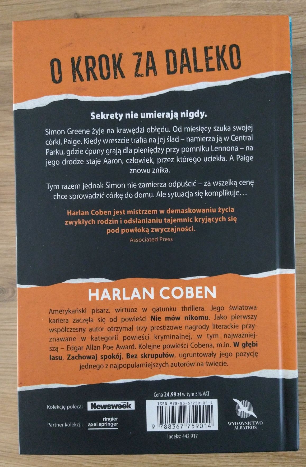 Thriller " O krok za daleko" - Harlan Coben