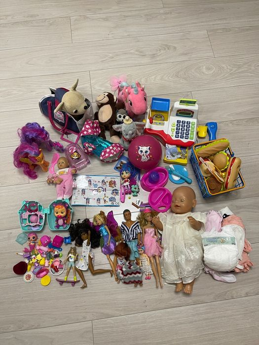 Лот пакет іграшок ляльки поні Baby Born crybabies chi chi love та інше