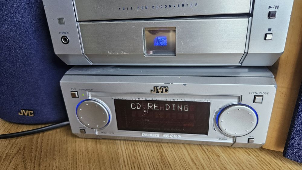 Aparelhagem JVC módulos cassete minidisc
