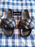 Sandálias pretas trançadas 41 (pé 27cm)