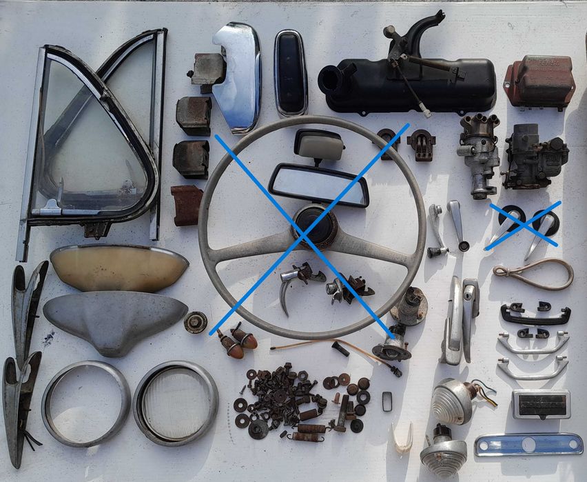 Fiat 500 600 D clássico pistons novos farolins quadrante outros