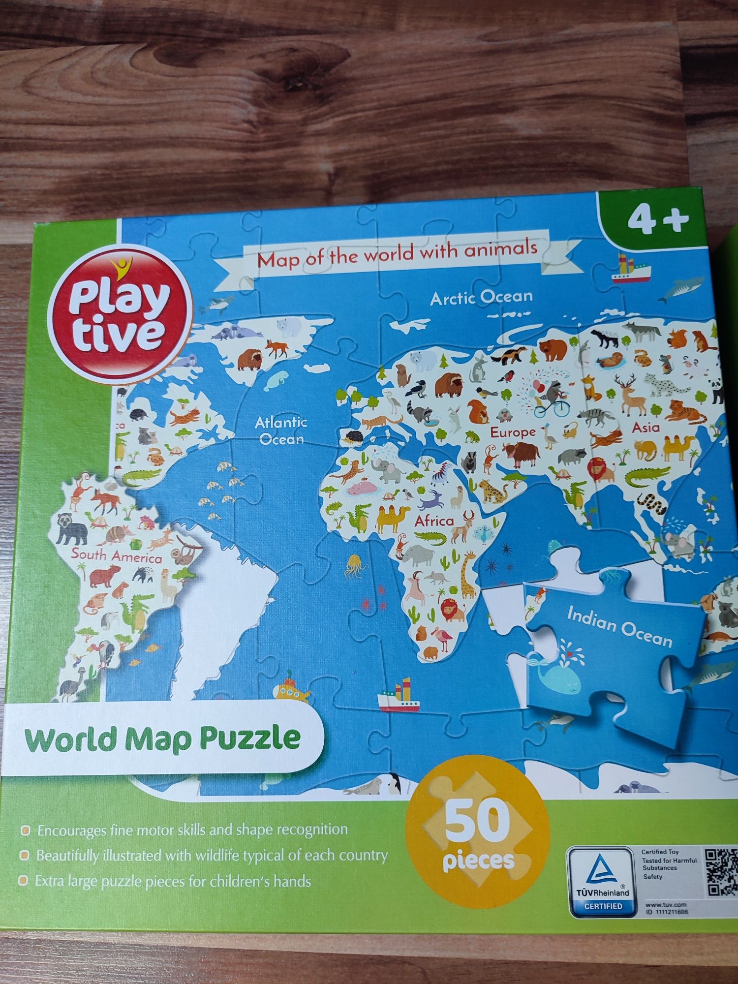 Puzzle Play tive mapa świata