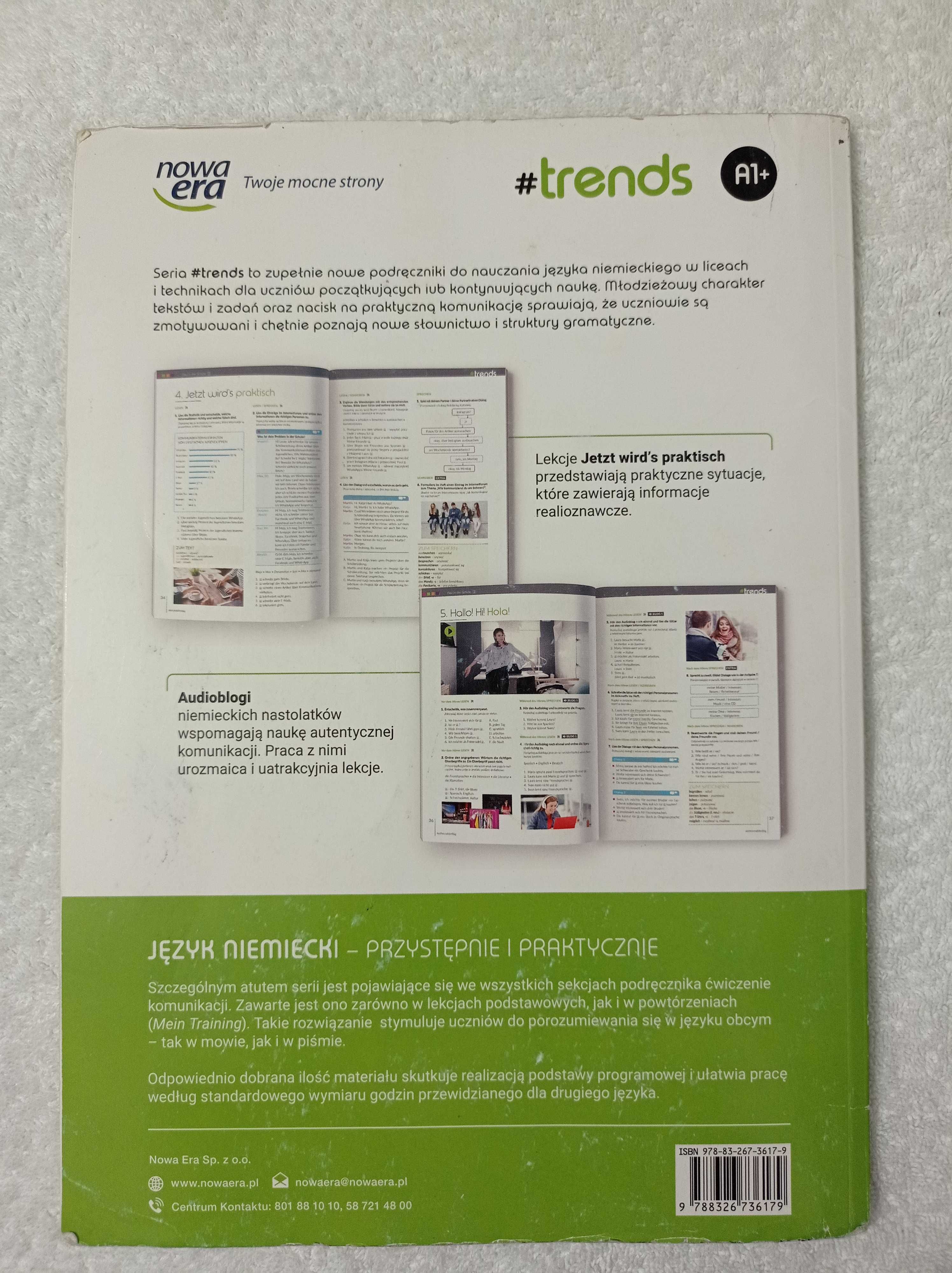 Trends 2 Podręcznik i ćwiczenia do języka niemieckiego Nowa Era
