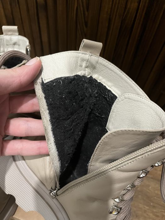 Шкіряні зимові черевики