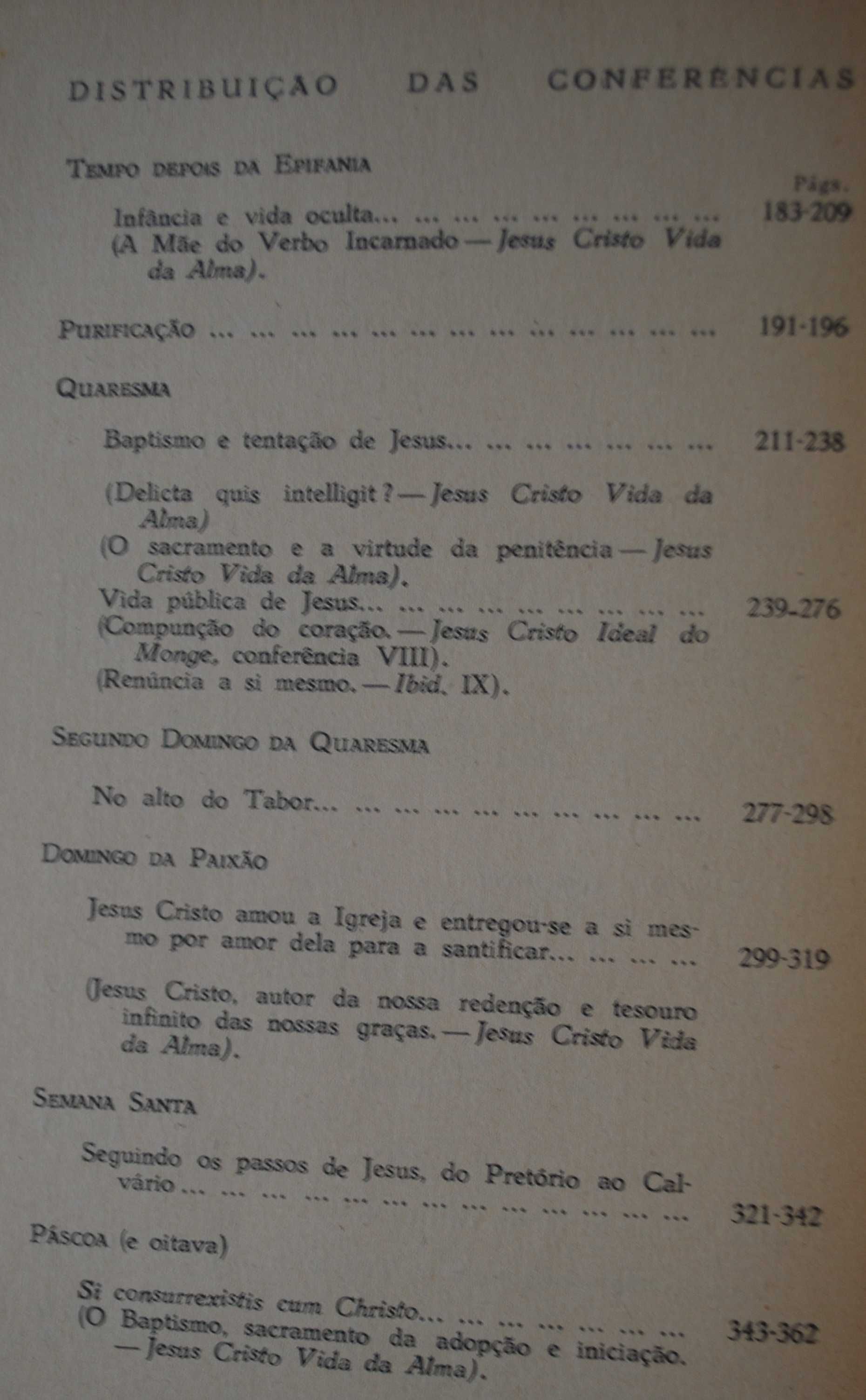 Jesus Cristo Nos Seus Mistérios de Dom Columba Marmion - Edição 1958