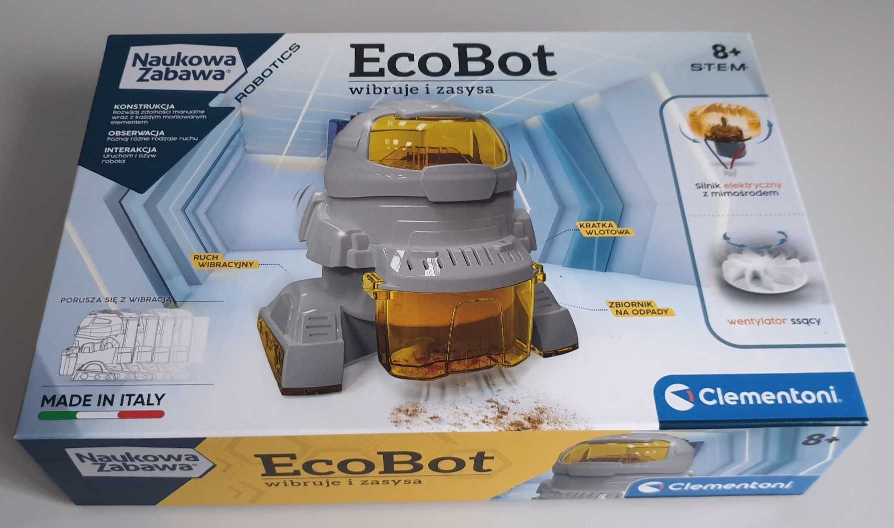 EcoBot Wibruje i Zasysa Naukowa Zabawa Clementoni