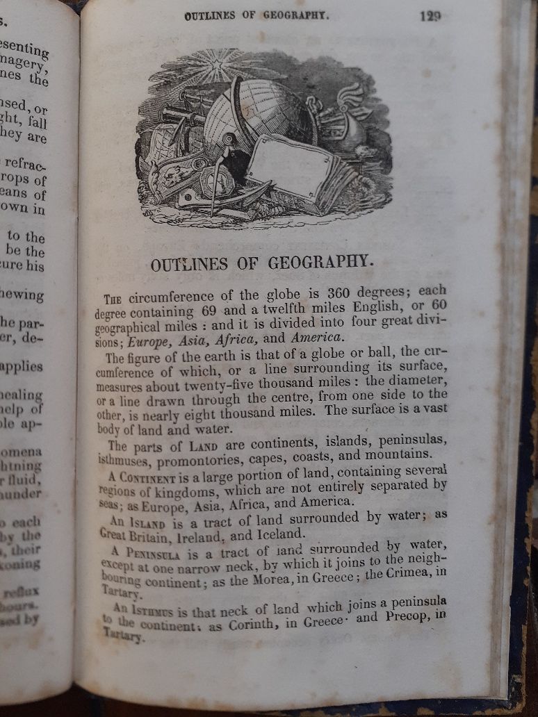 Livros escolares antigos de História  1909  e outro de Inglês 1874