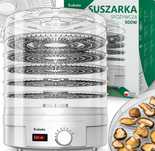 SUSZARKA Spożywcza 500 W 5 SIT DO GRZYBÓW MIĘSA Duża Mocna Na Grzyby