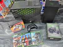 Konsola Xbox Series X 1TB 2 pady ładowarka 3 gry Gwar 6 SKLEP ZAMIANA