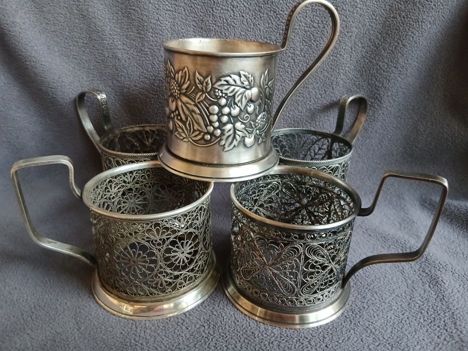 Подстаканники , мельхиор, раритет