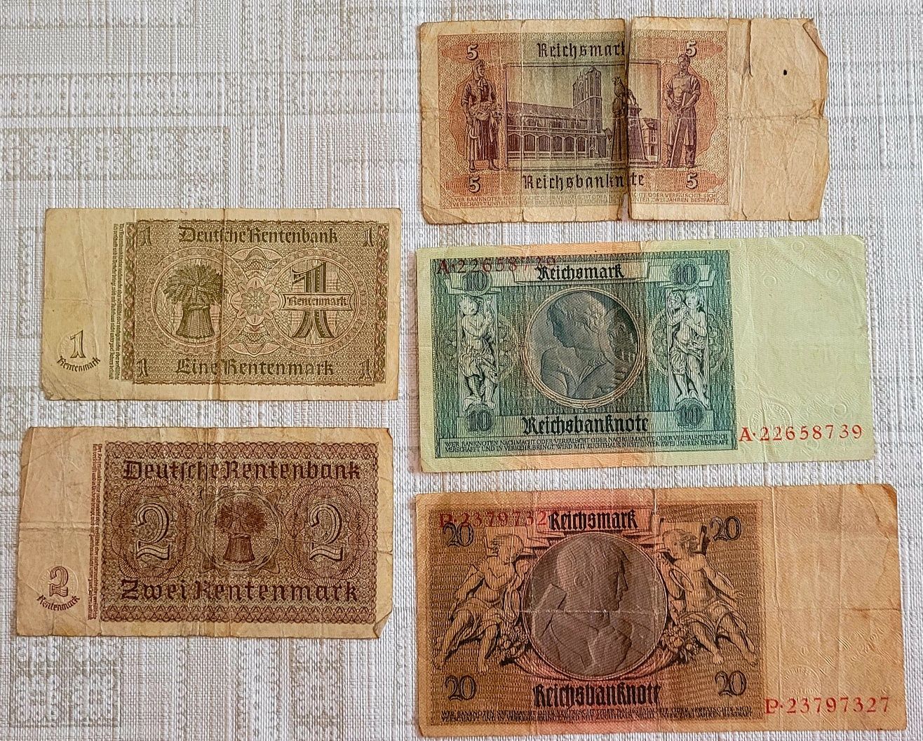 Banknoty kolekcjonerskie niemieckie lata 20-te