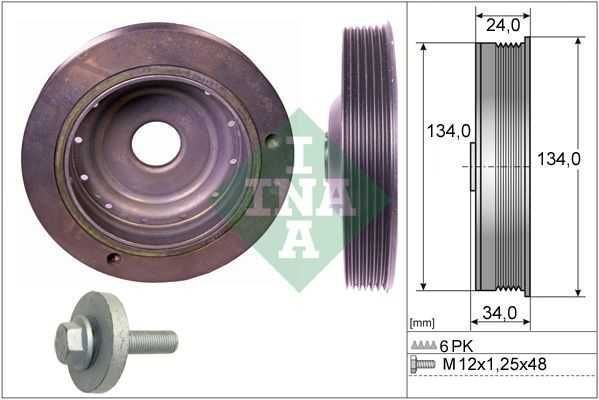 Шків колінвалу Renault Megane Kangoo Logan Laguna Master Clio