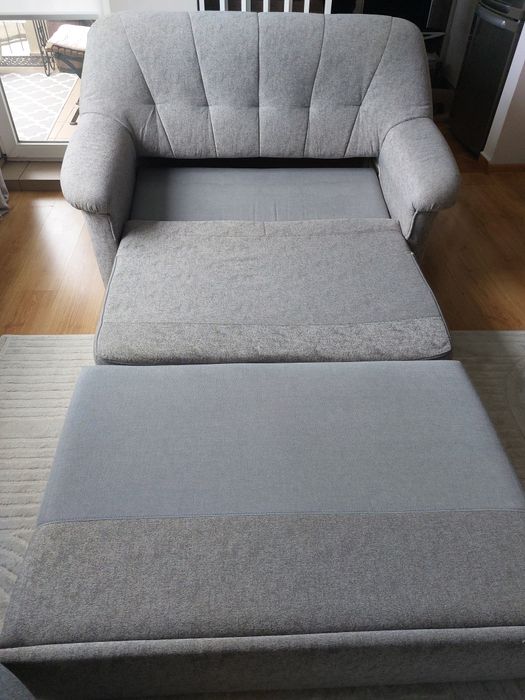 SOFA 2 osobowa szara