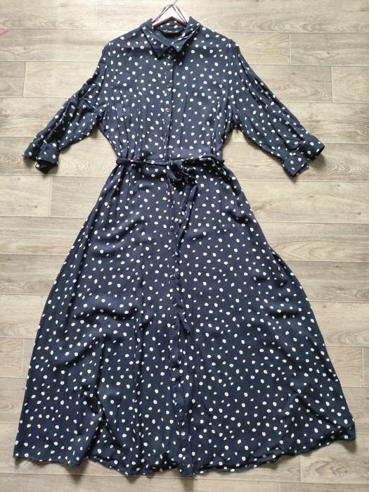 Щільна довга сукня сорочка великого розміру