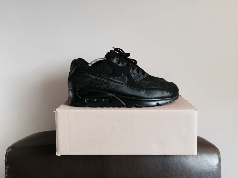 NIKE AIR MAX 90 45 SKÓRA CZARNE  / kupione w galerii Arkadia
