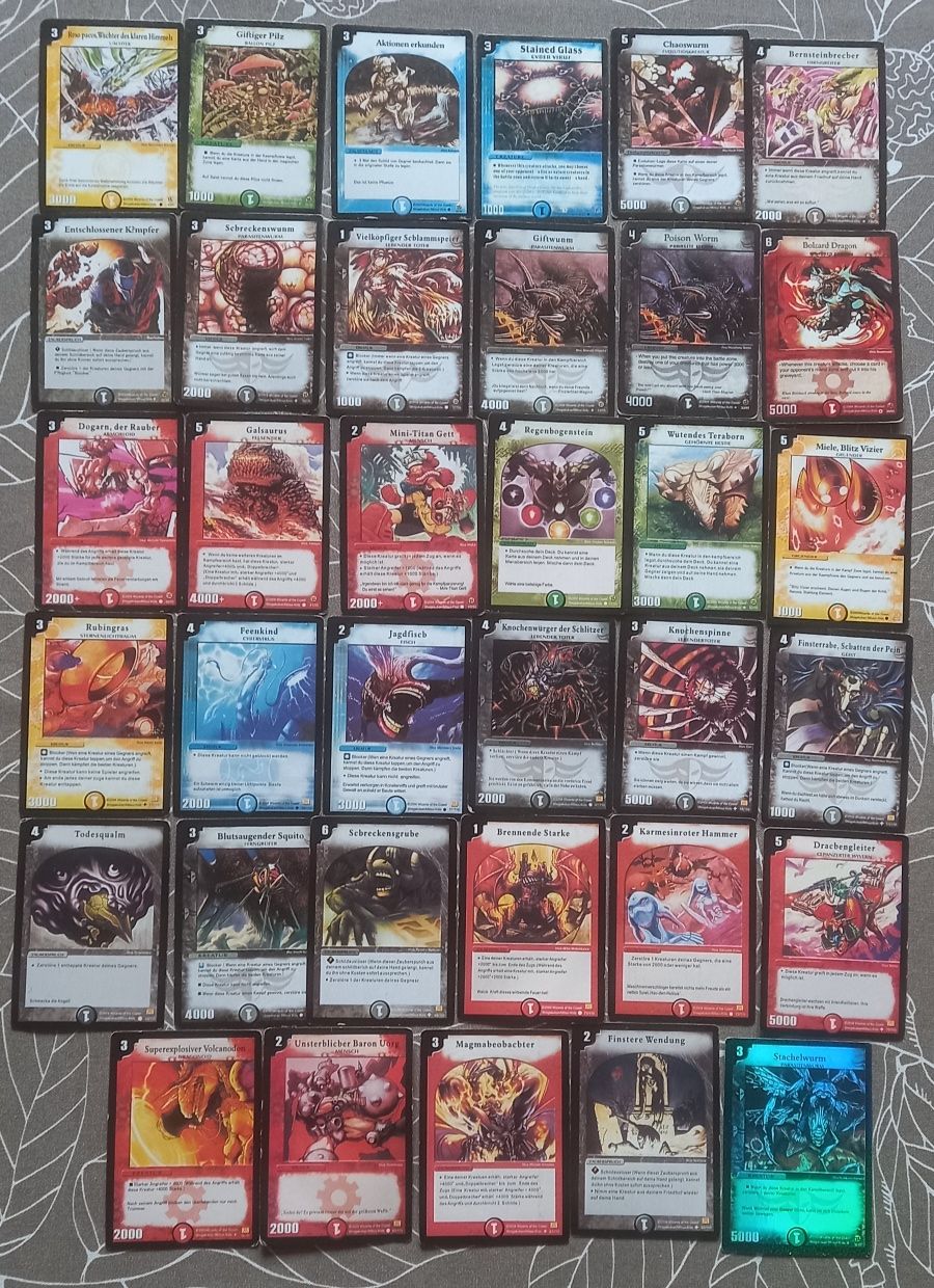 Karty Duel Masters w tym jedna rzadka