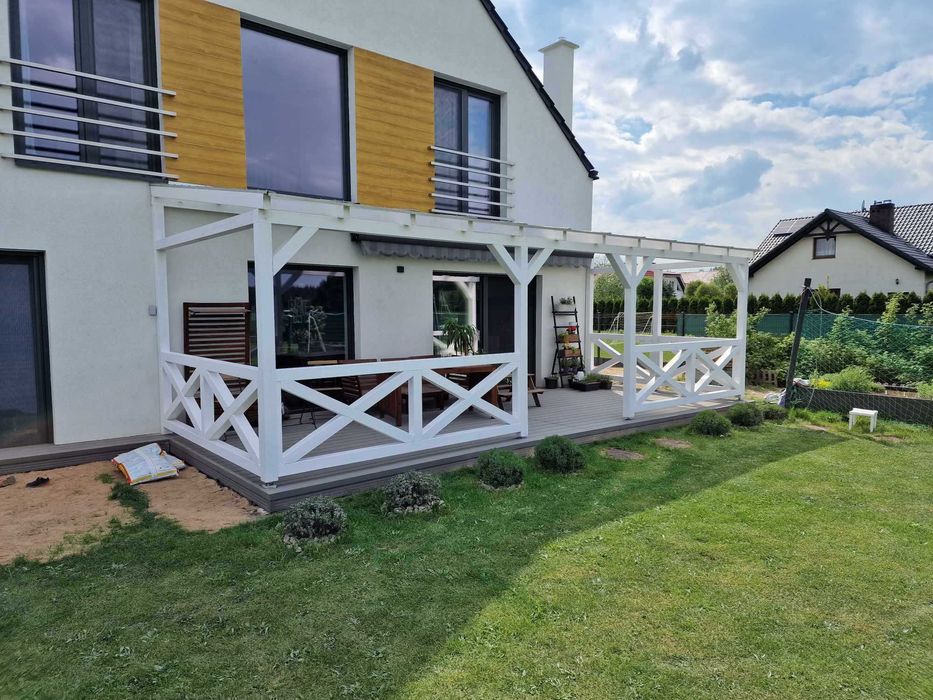Zabudowa tarasu Zadaszenie tarasu pergola wiata ogród zimowy wymiar1x1