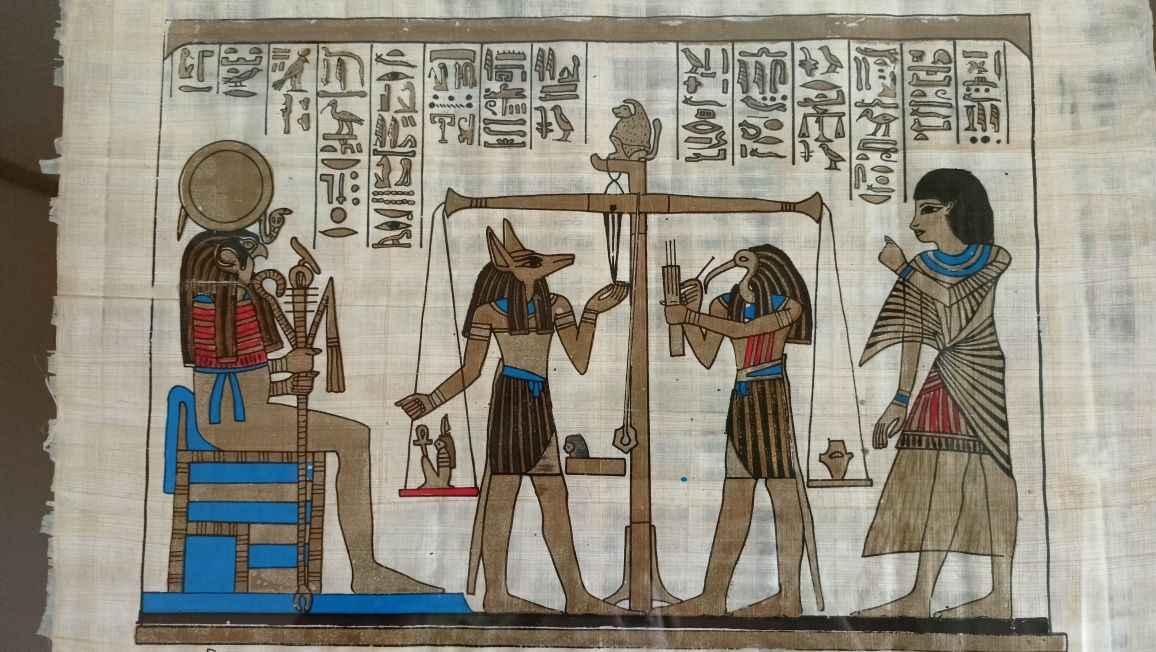 Pairus egipski w złotej ramie