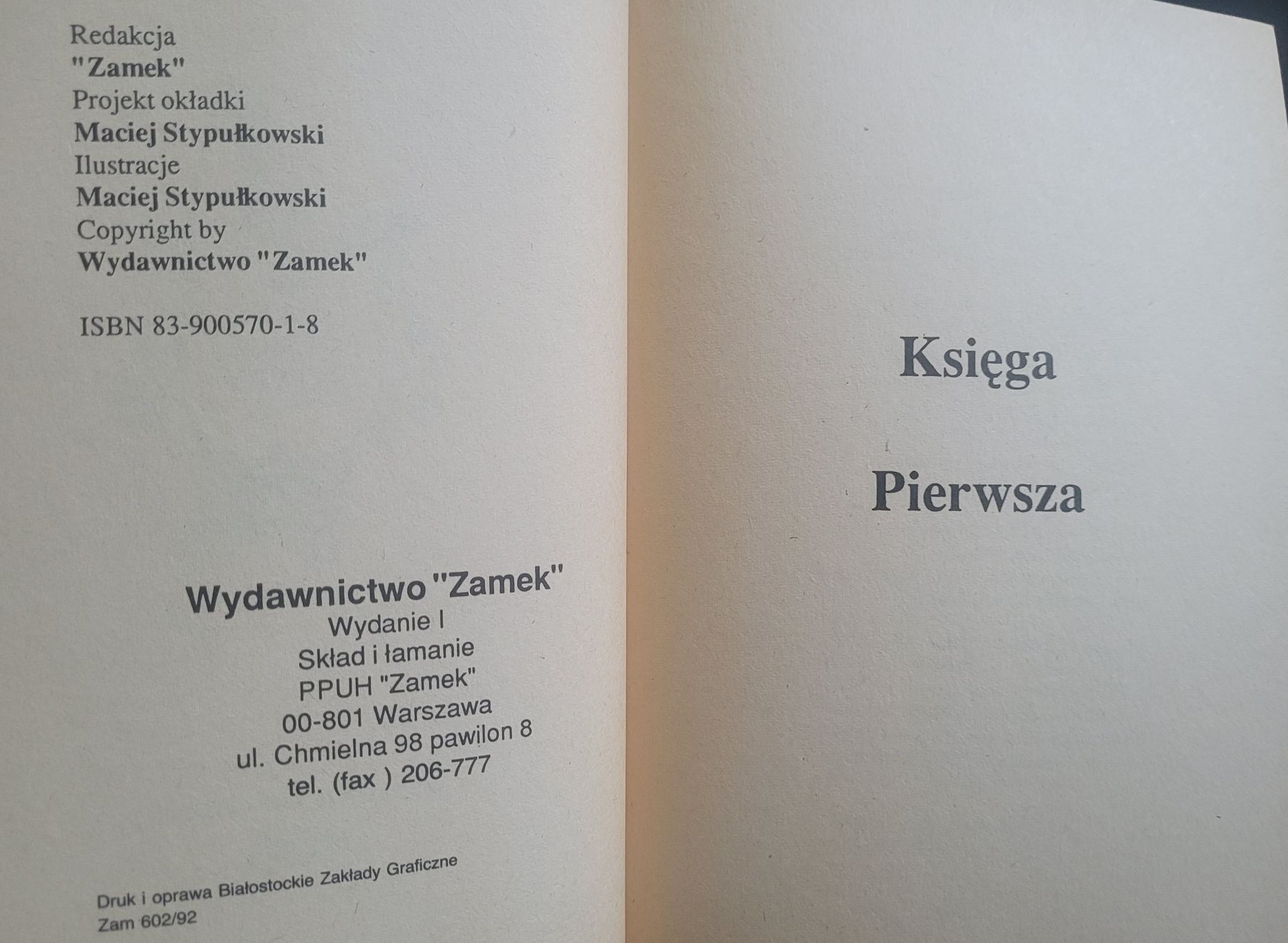 Pan Tadeusz - XIII (13) Księga / Owidiusz Sztuka Kochania 1992 Zamek
