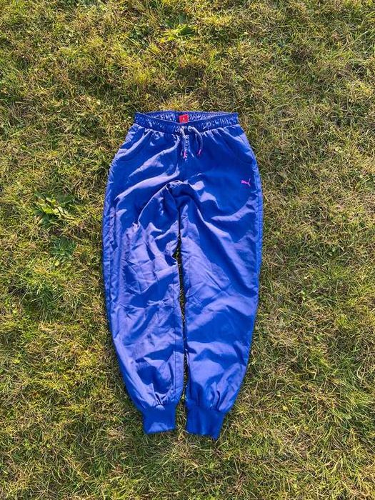 Spodnie dresowe Puma fioletowy style Logo sport retro 164 S