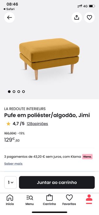 Sofá LaRedoute 3 lugares