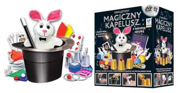 Magiczny kapelusz z króliczkiem 150 sztuczek