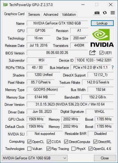 Komputer Intel Core i7-860 2.8Ghz, MSI GF GTX-1060 GamingX 6G