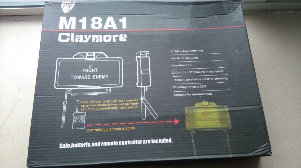 Claymore Mina (m81A1) com controlo remoto novo