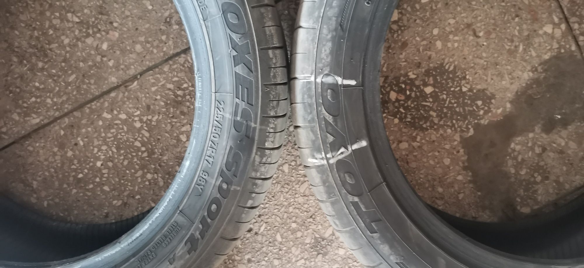 Шина 225/50 R17 TOYO PROXES SPORT 2021год, пробег 1000км