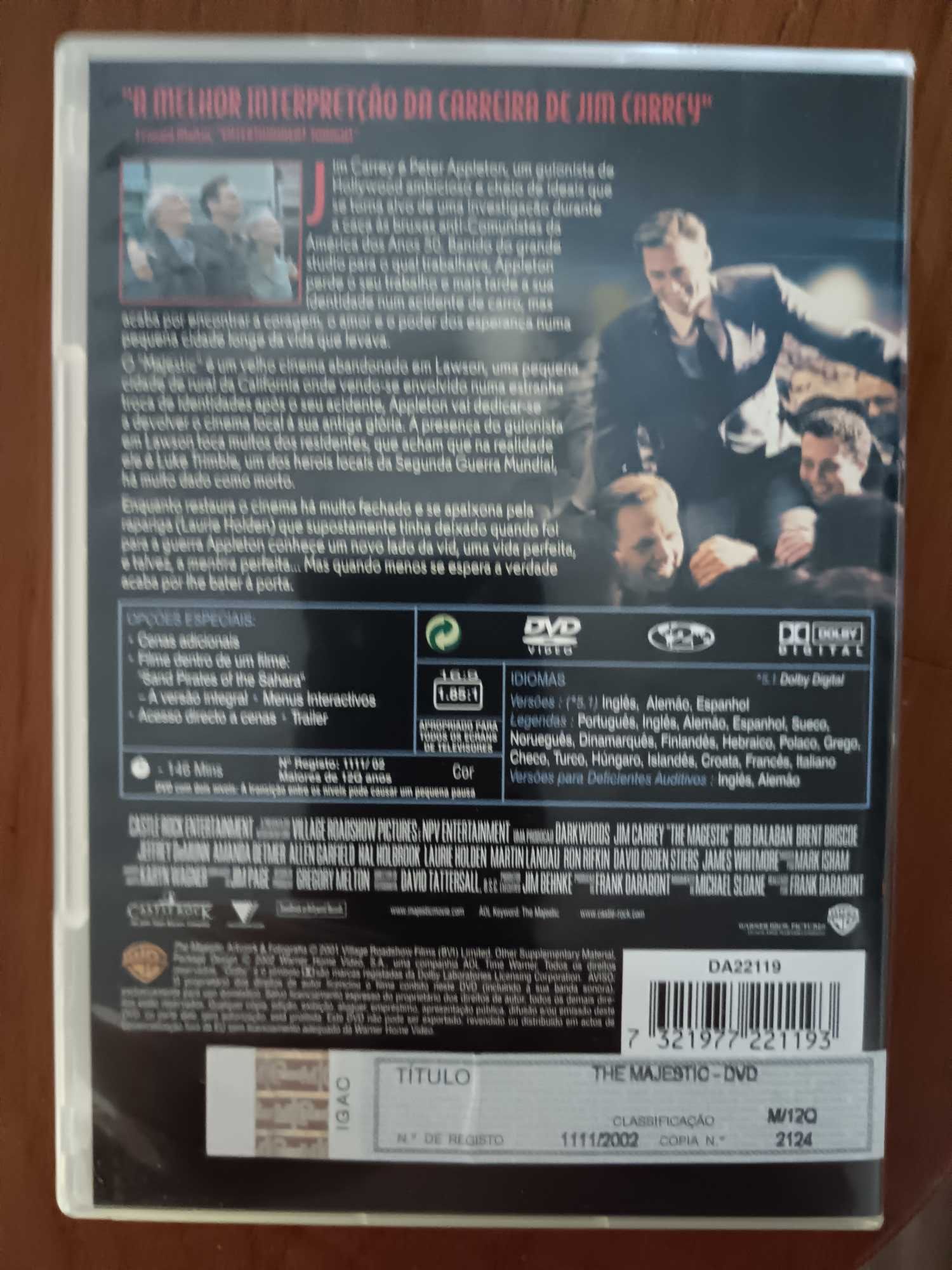 filme dvd original -  the majestic