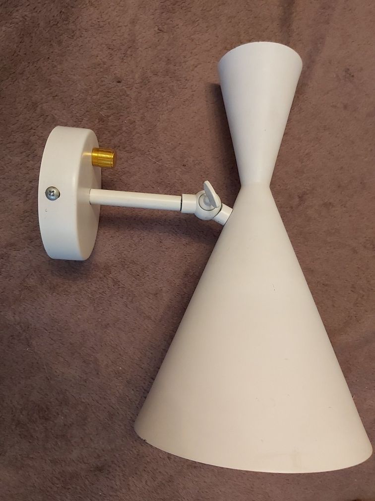 Lampa biało złota kinkiet
