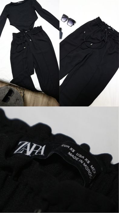 4 брюки Джинси  палаццо zara чорні жіночі штани