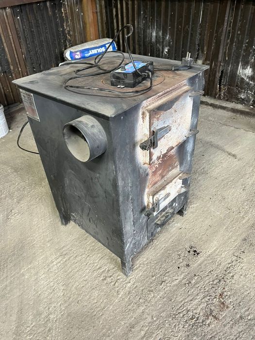 Piec nadmuchowy na drewno węgiel 12kw 120m2
