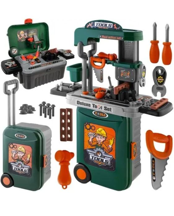 Дитяча майстерня з інструментами та валізою Kruzzel