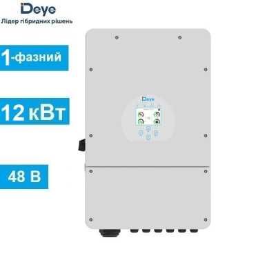 Гібридний однофазний інвертор Deye SUN-12K-SG02LP1EU ОФІЦІЙНА ГАРАНТІЯ