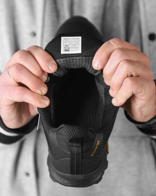 Чоловічі зимові кросівки на автозав'язці Gore-Tex  чорні